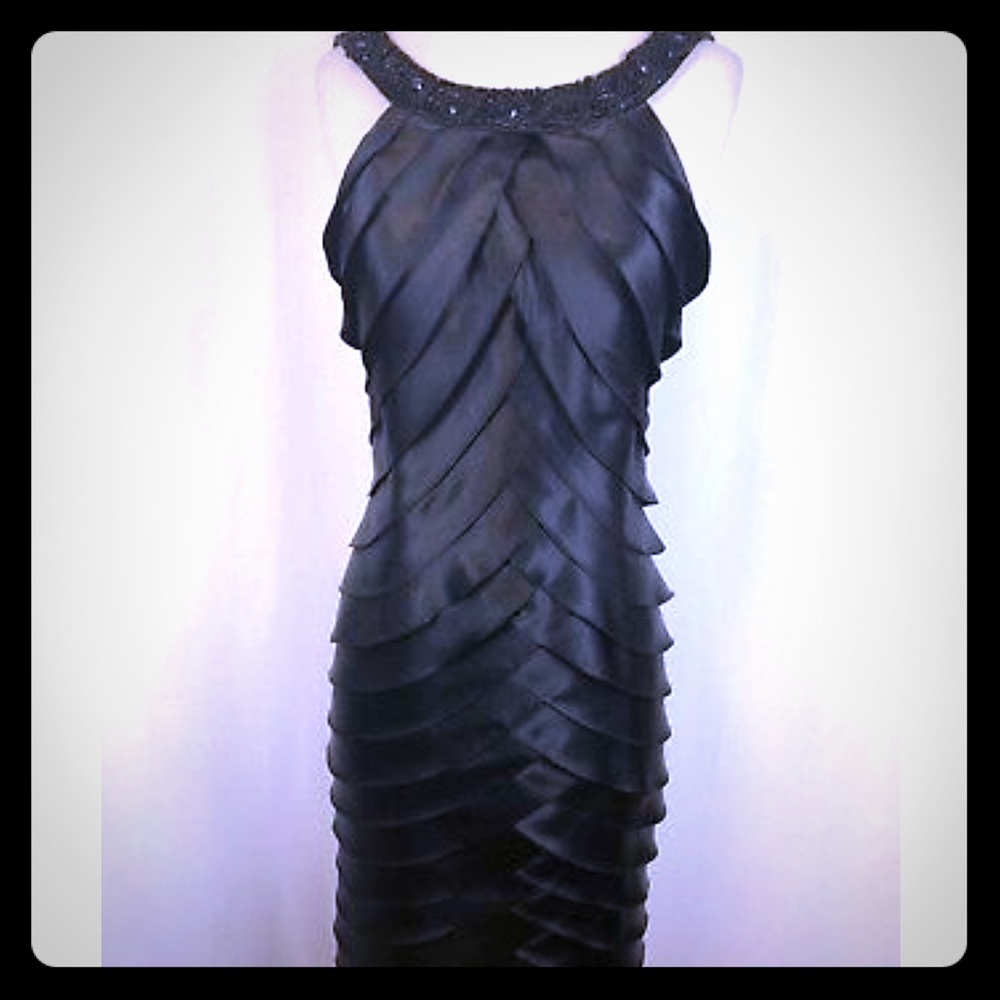 Black cocktail dress
